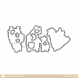 Mama Elephant BEAR HUGS dies Creative Cuts